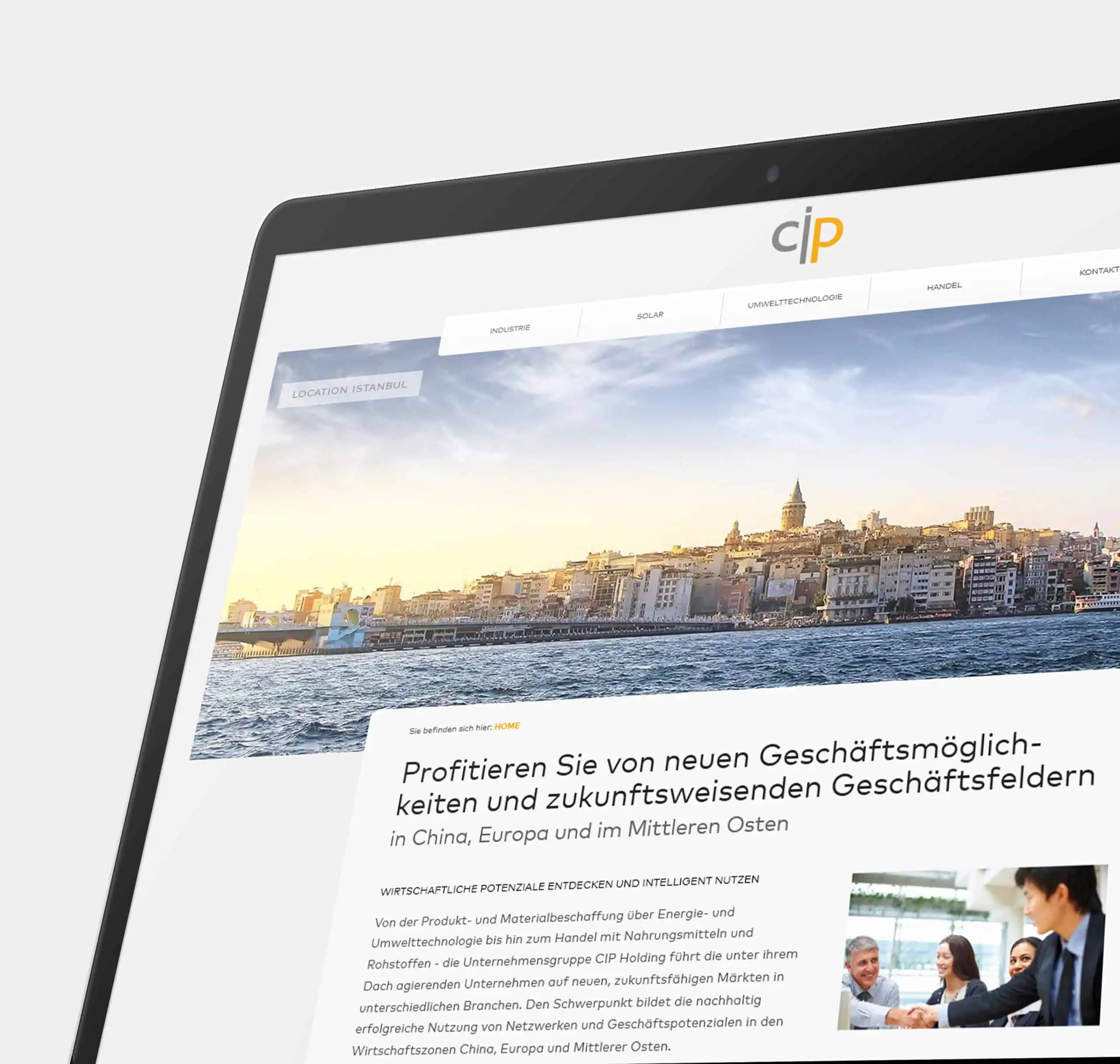 Homepage CIP Services AG